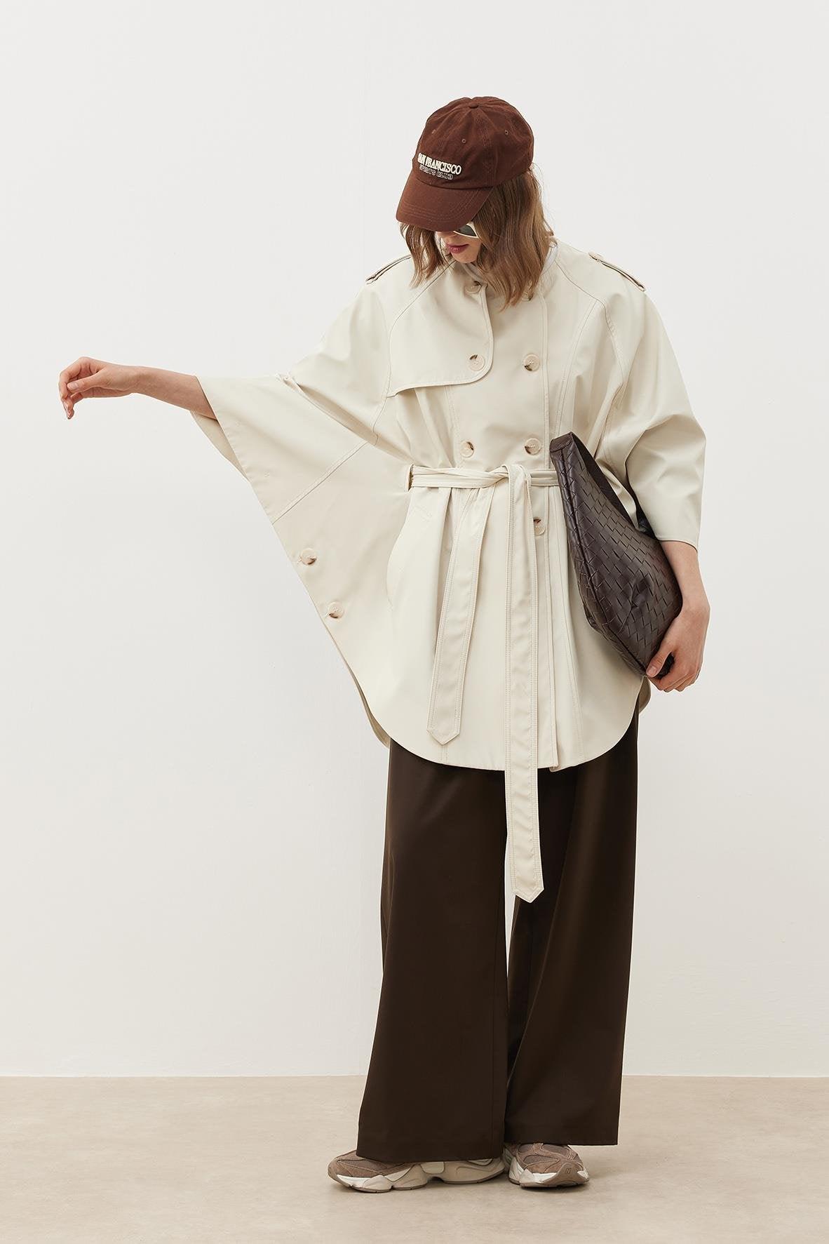 PELERİN TRENÇKOT EKRU - Tailor's Room